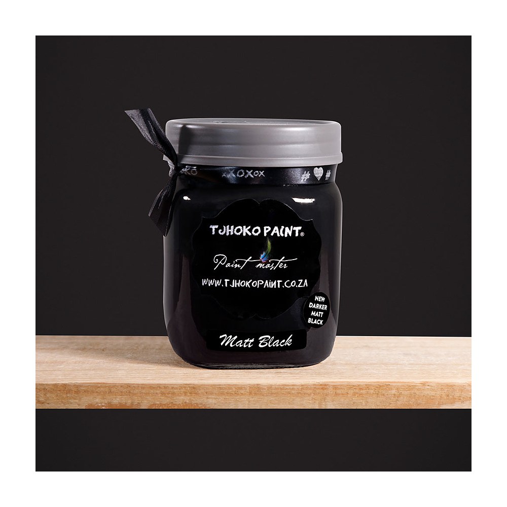 Tjhoko Paint Chalk Paint, Matt Black – 500ml