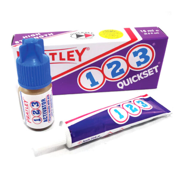 Pratley 1-2-3 Quickset Adhesive, 15ml