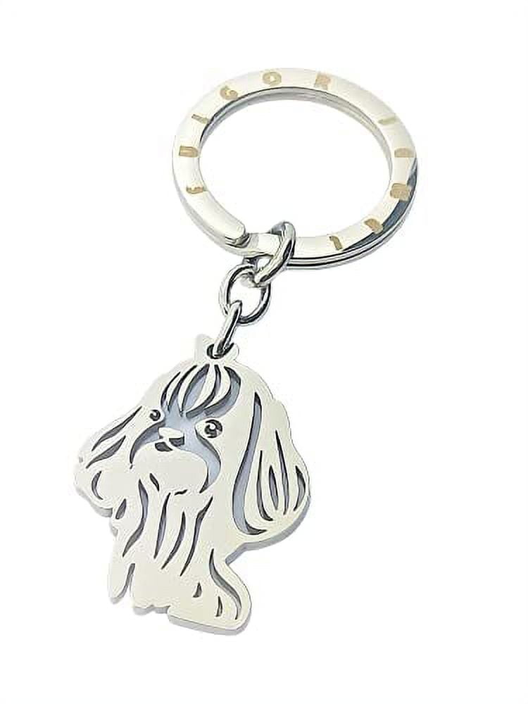 Key Ring with Dog Clip and Chain