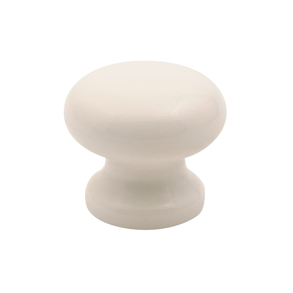 KonstruktIt Mushroom Knob 40mm, White Plastic