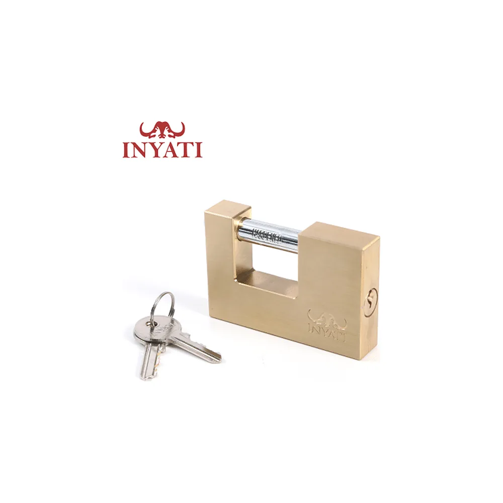 Inyati Insurance Padlock Brass 90mm