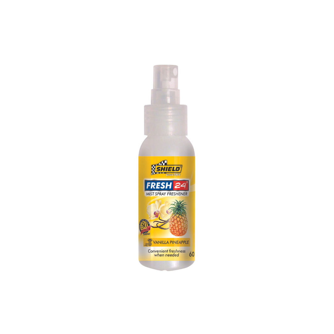 Shield Fresh 24 Mist Spray Air Freshener Vanilla Pineapple 60ml