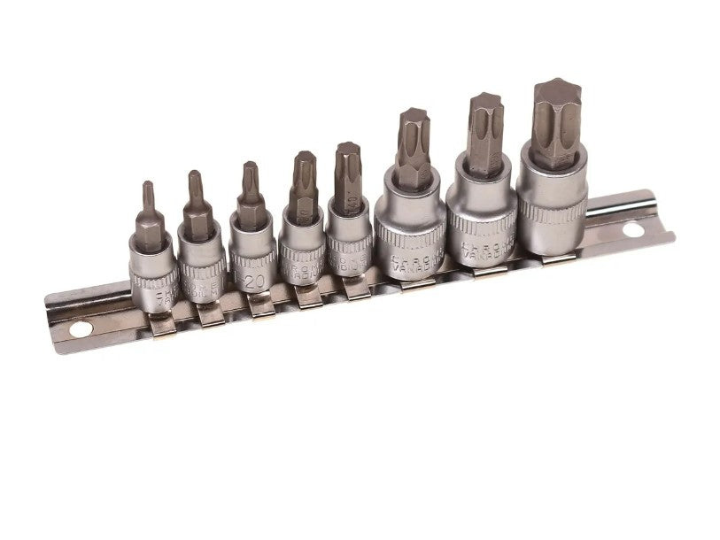 KonstruktIt Torx Socket Set, Male, 1/4" Drive