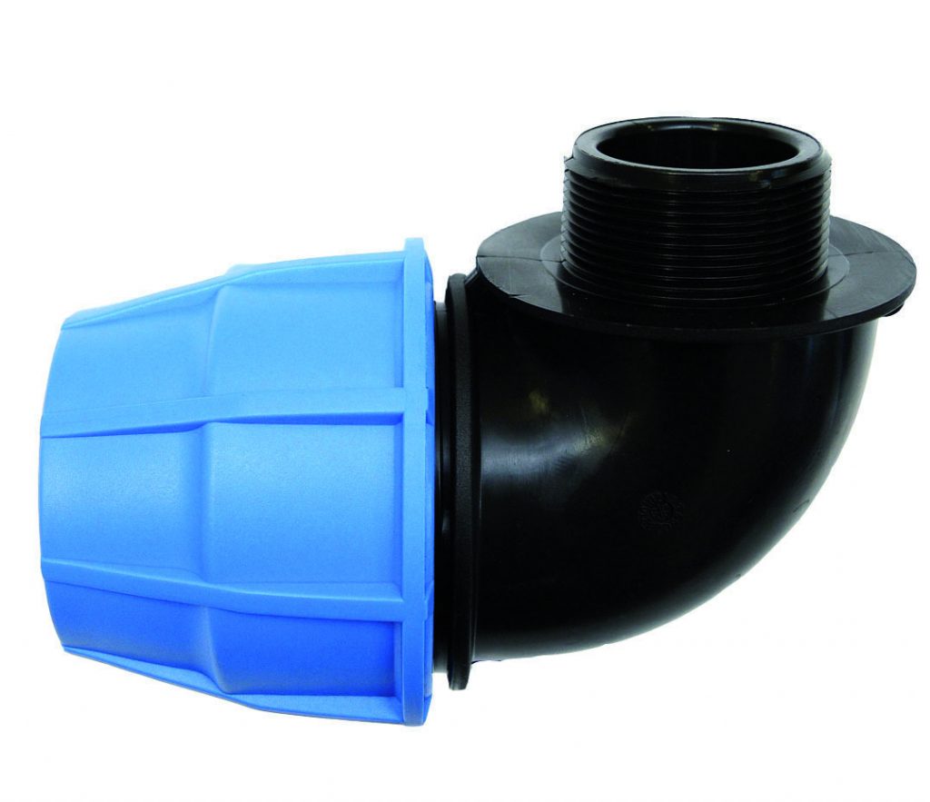 HDPE Male Elbow 25mm x 1/2"