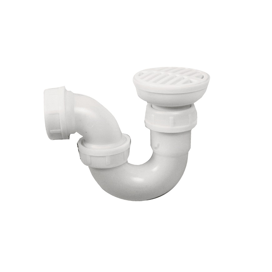 PVC Shower Trap with White Grid 40mm
