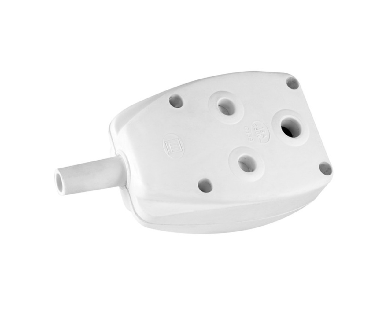 Janus Double Coupler, White PVC