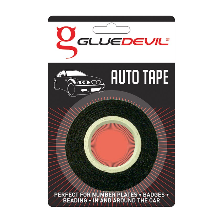 Glue Devil Auto Tape, Double Sided – 1m – 0.8 x 12mm x 1m