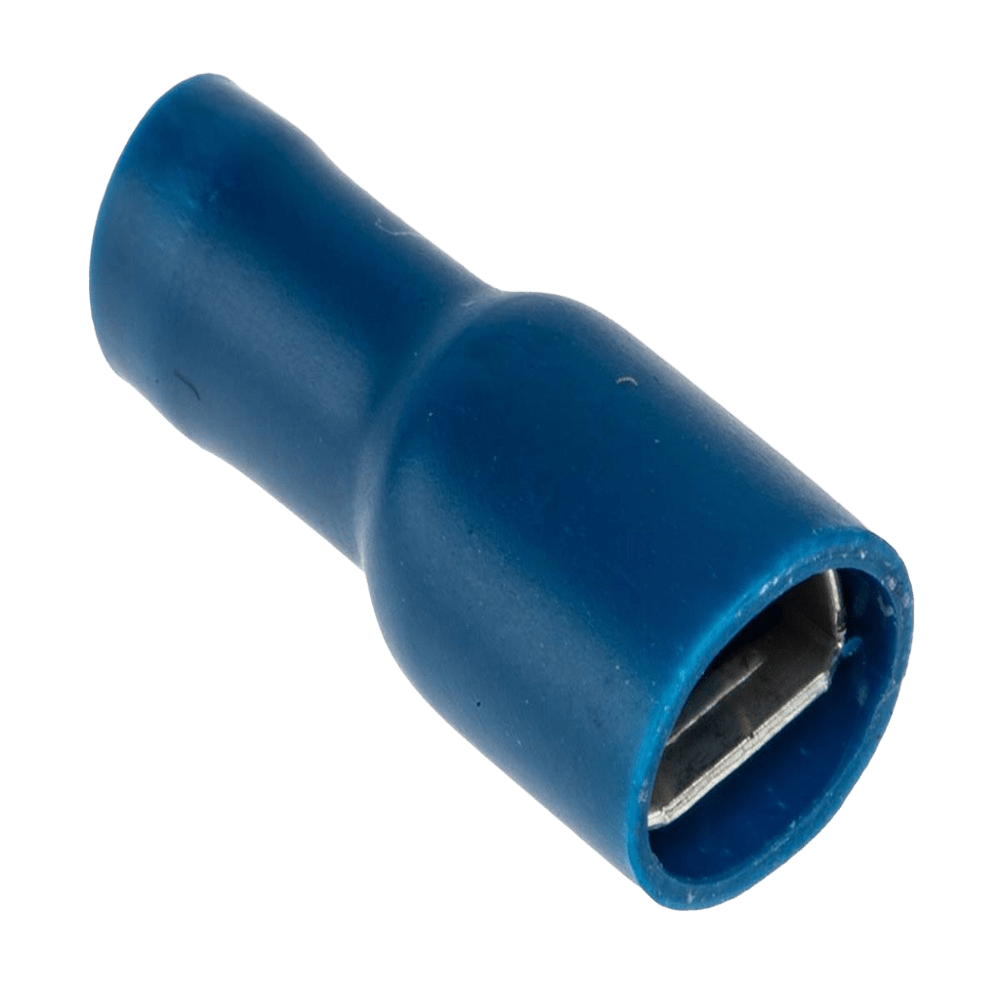 KonstruktIt Female Disconnect Terminal, Blue, Fully Insulated 6.4mm