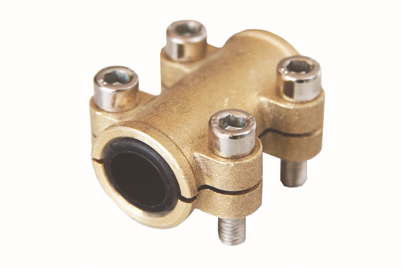 KonstruktIt Repair Clamp for Copper 22mm, Brass