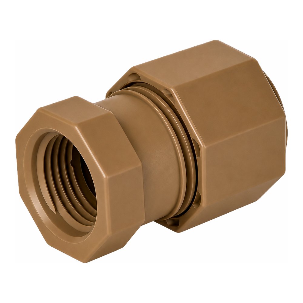 Unitwist Straight Coupler, Compression x Female – 1/2" x 15mm