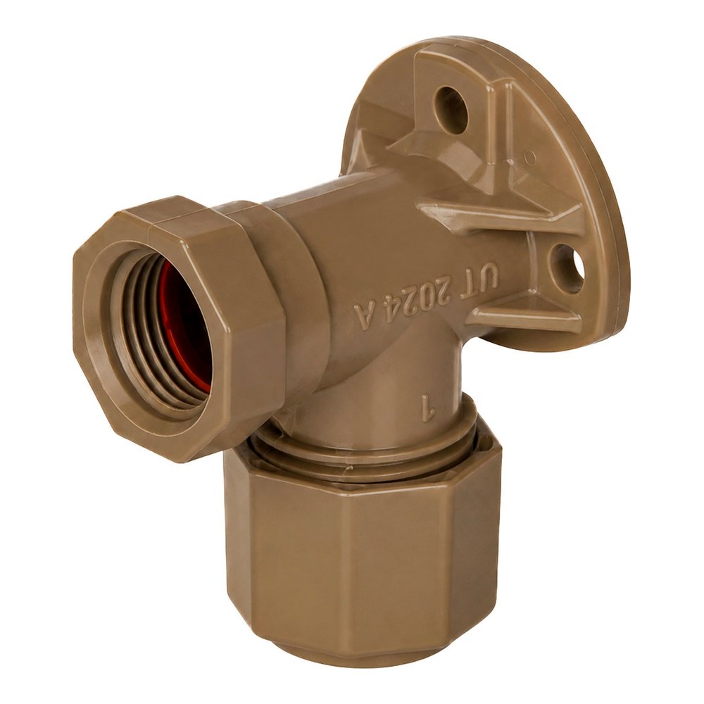 Unitwist Wallplate Elbow 1/2" x 15mm – Female x Compression