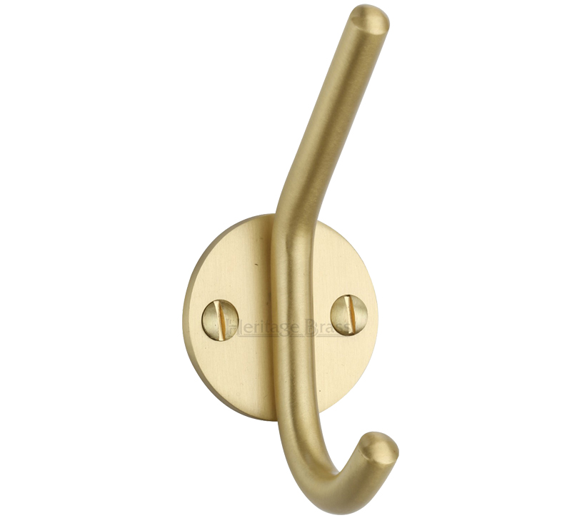KonstruktIt Hat & Coat Hook 90mm, Brass Plated