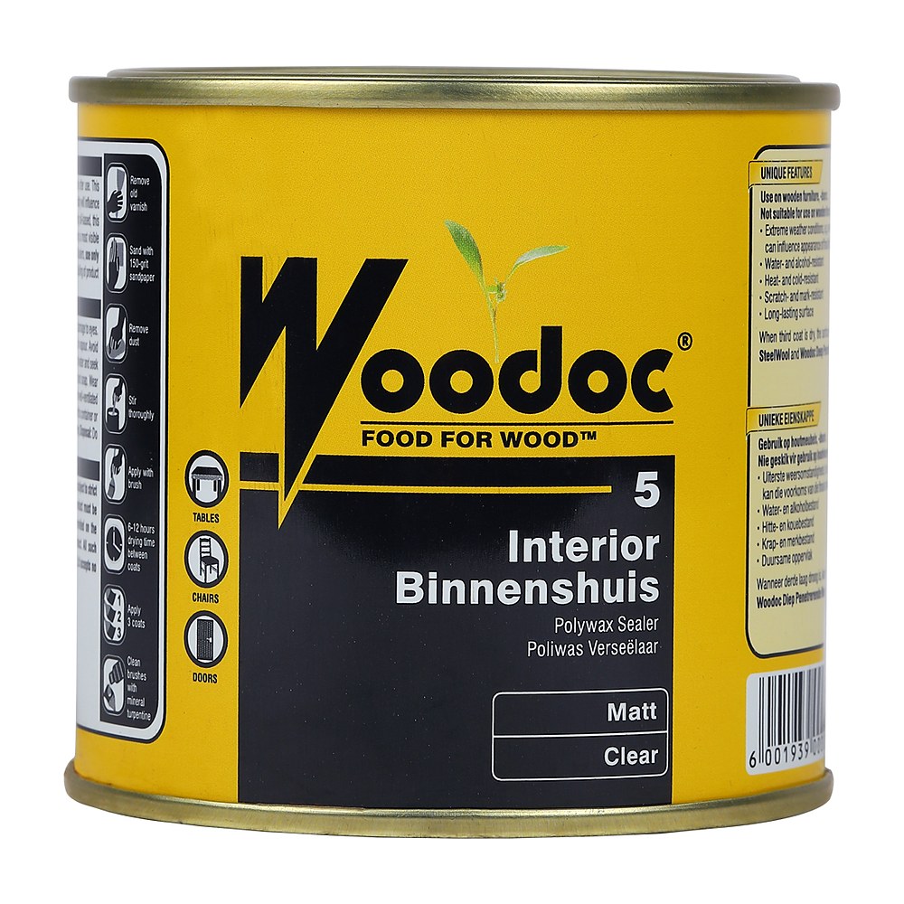 Woodoc 5 Interior Polywax Sealer Matt Clear 500ml