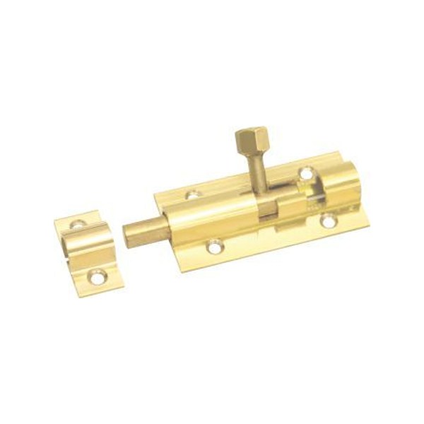 KonstruktIt Brass Barrel Bolt – 64mm