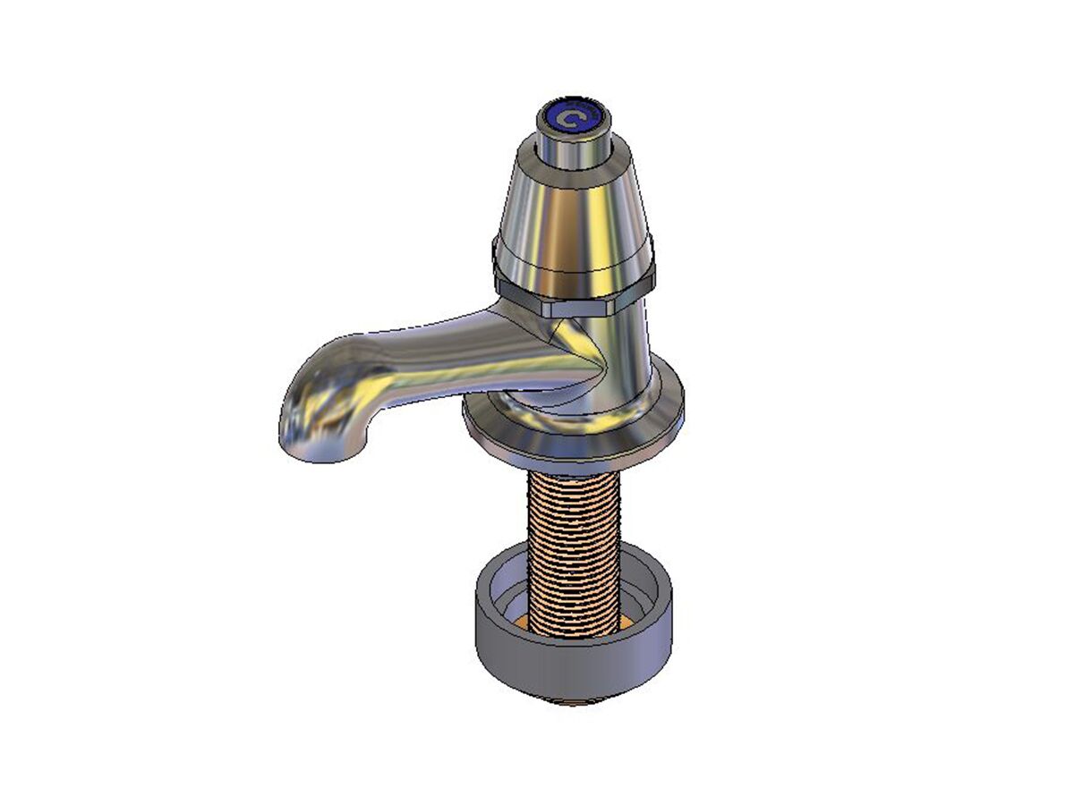 Push-Button Stop Tap Chrome 15mm