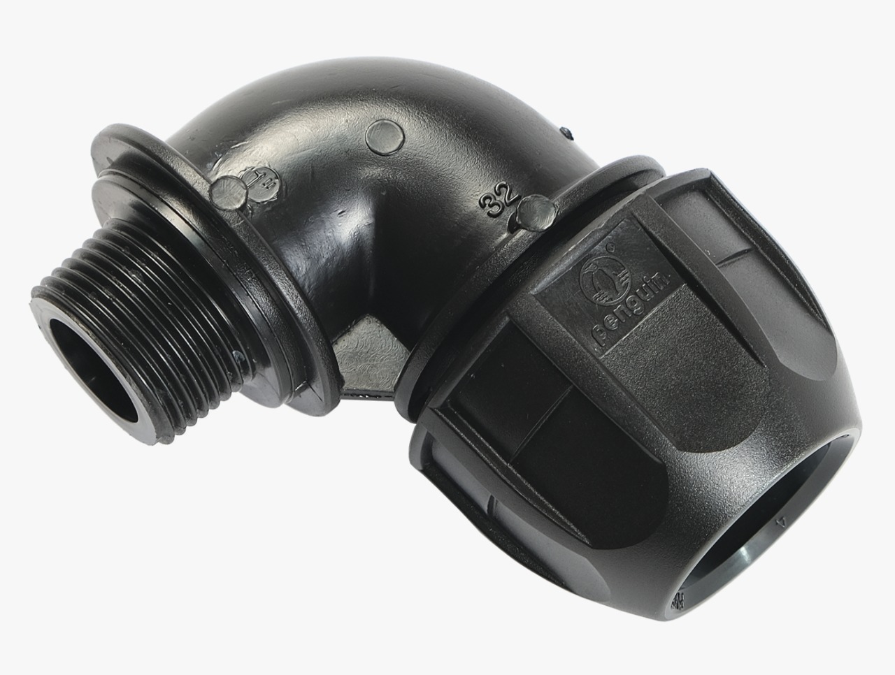 KonstruktIt HDPE Compression Elbow, Male Thread