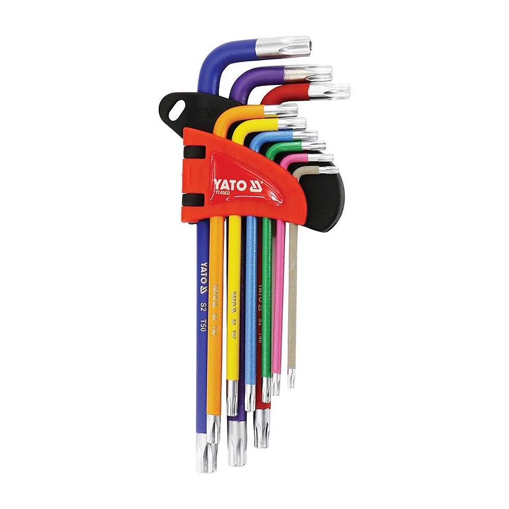 Yato Tamper-Proof Torx Key Set T10-T50 9 Piece