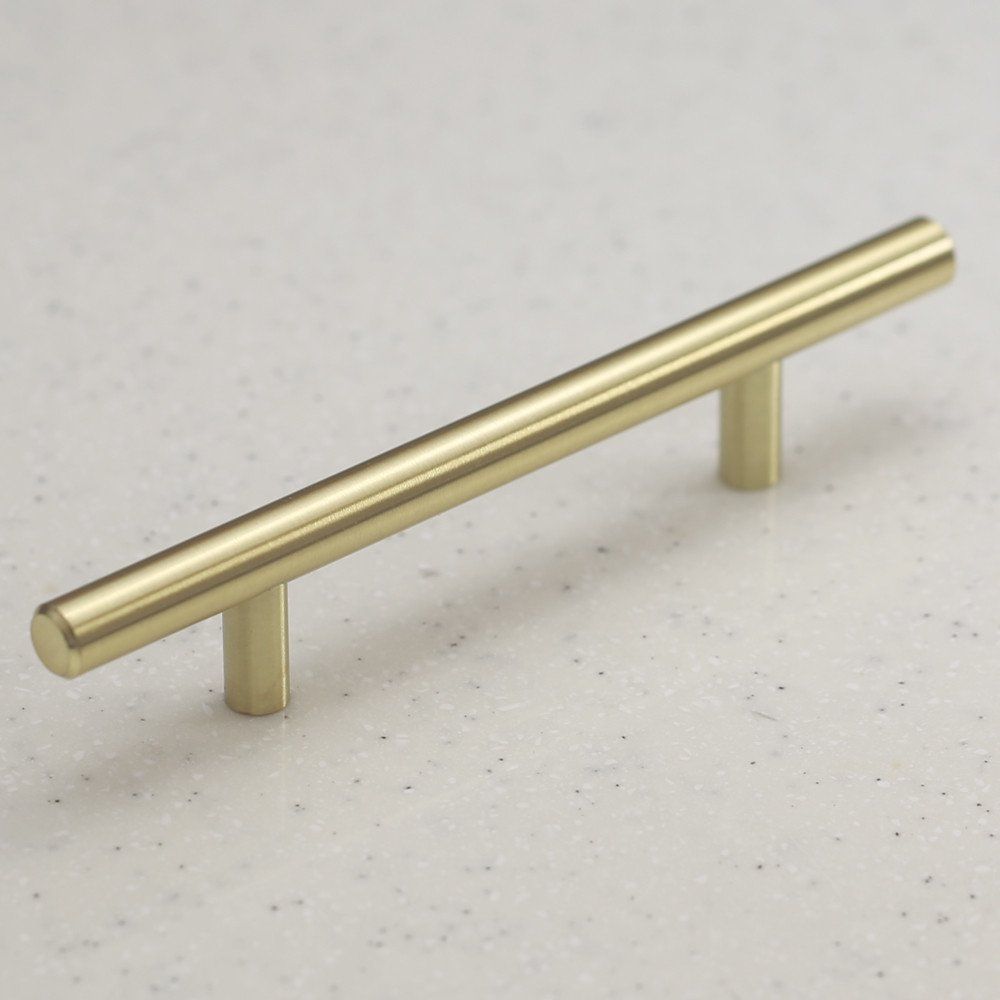 Cabinet Handle 96mm C/C, Brass Plated