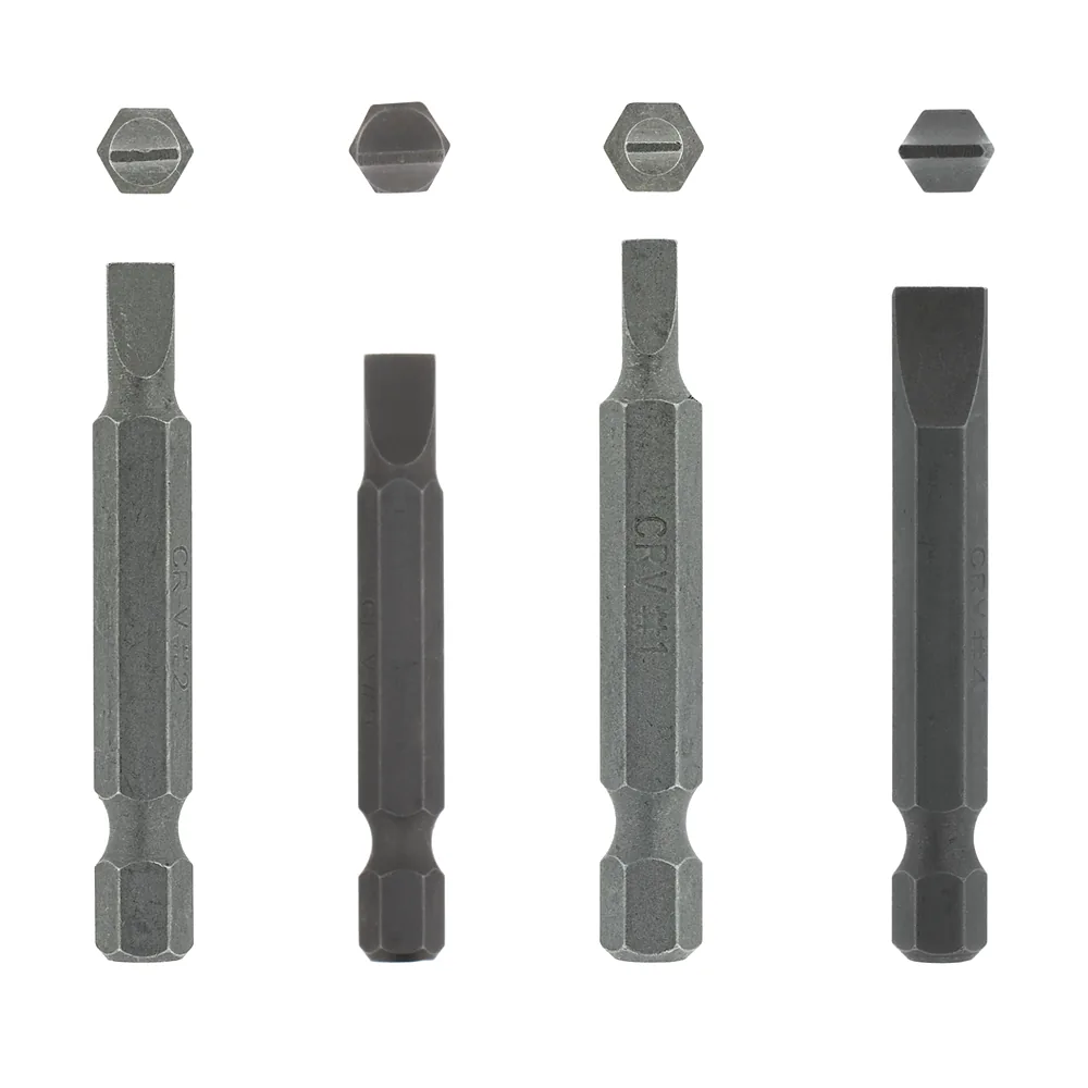 Eureka Flat (Slotted) Drive Bit 50mm #1–#4 – Pack of 4