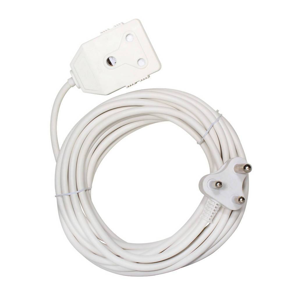 Extension Cord 10m 10A, White