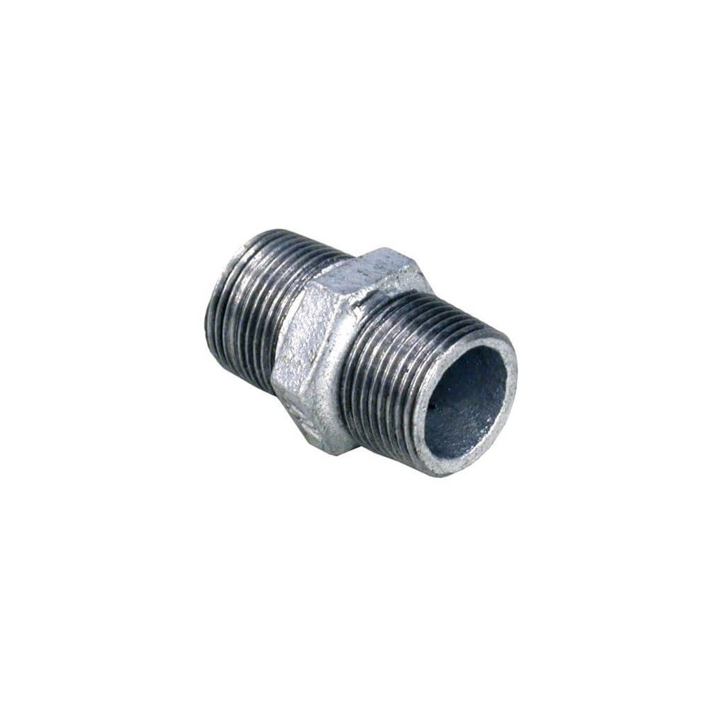 KonstruktIt Galvanised Hex Nipple