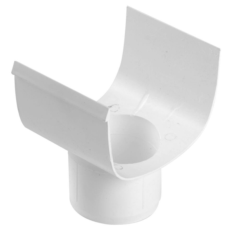 KonstruktIt PVC Gutter Outlet, D-Shape
