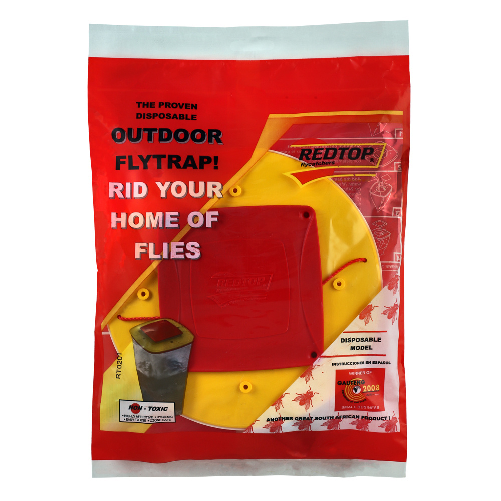 Red Top Disposable Fly Trap