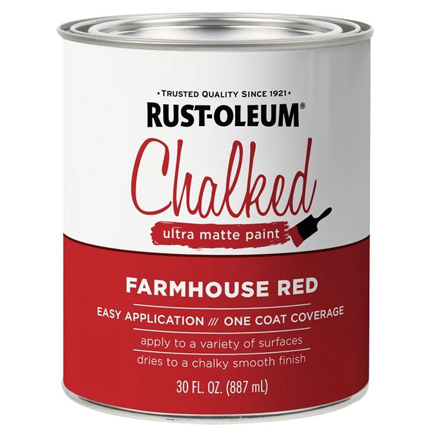 Rust-Oleum Chalked Paint Quart, Farmhouse Red