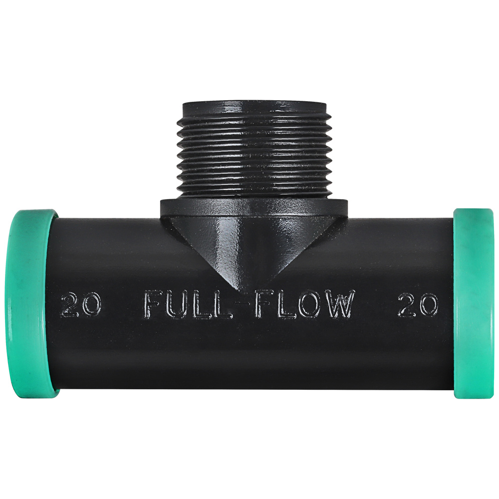Full Flow Male Tee 20mm x 3/4"