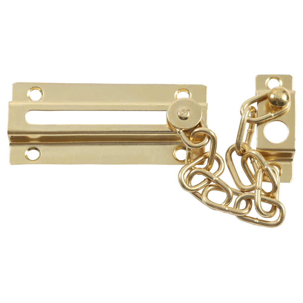 Door Chain Guard 100mm, Brass Plated