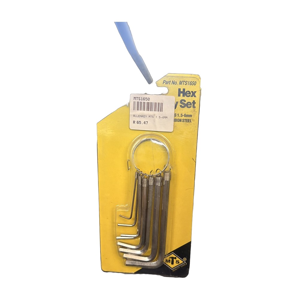Allen Key Set 1.5-6mm