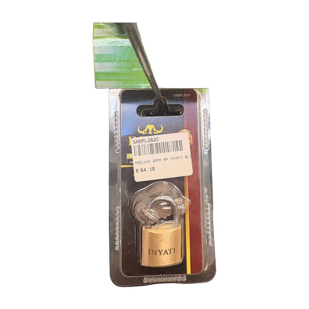 Inyati Brass Padlock 25mm