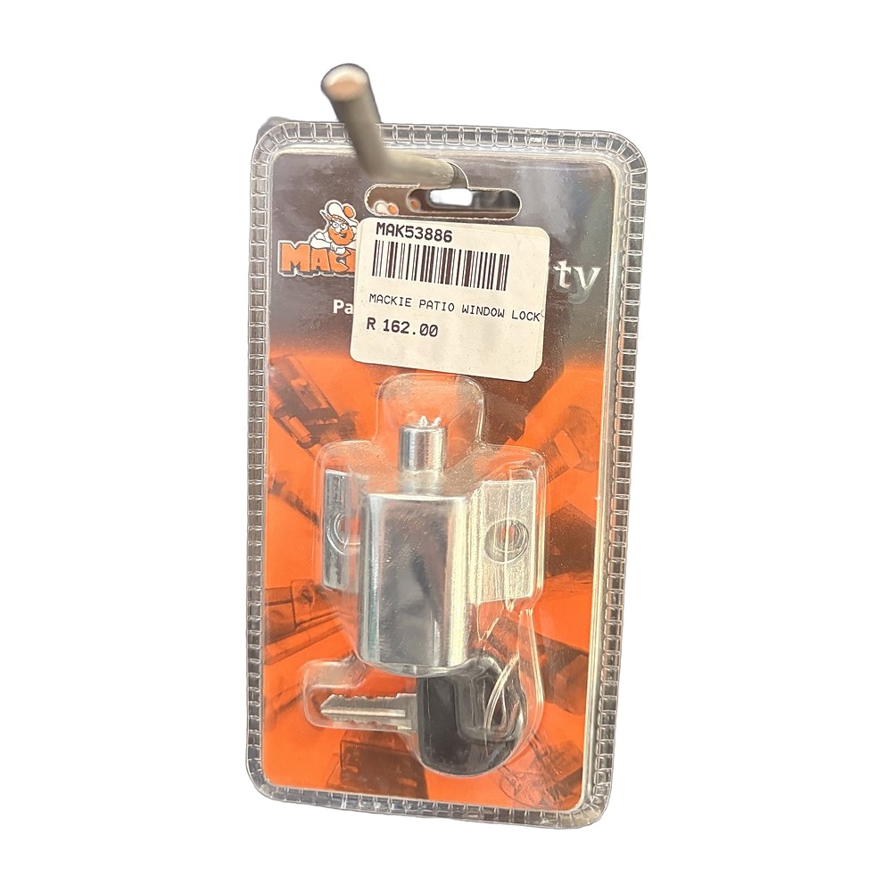 Mackie Patio Door Lock, Chrome