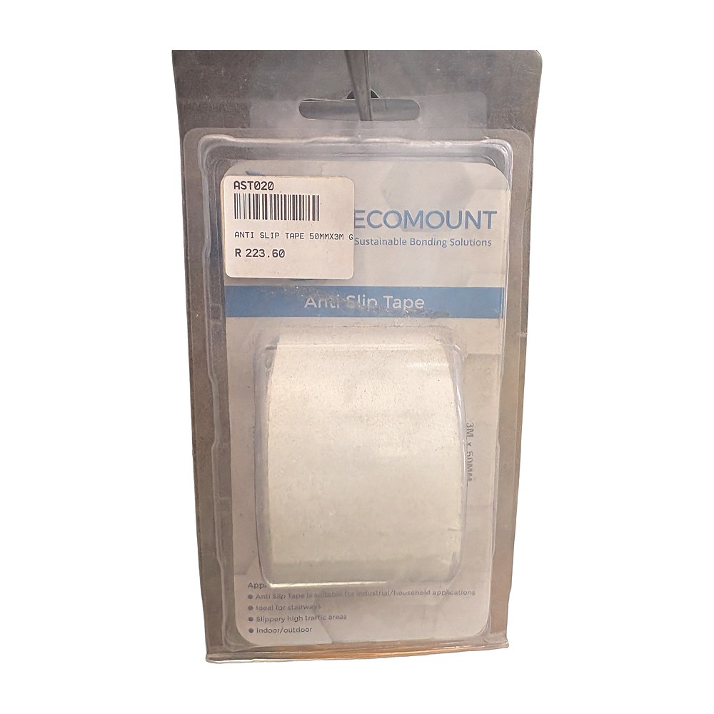 Ecomount Anti-Slip Tape 50mm x 3m, Clear Gritty