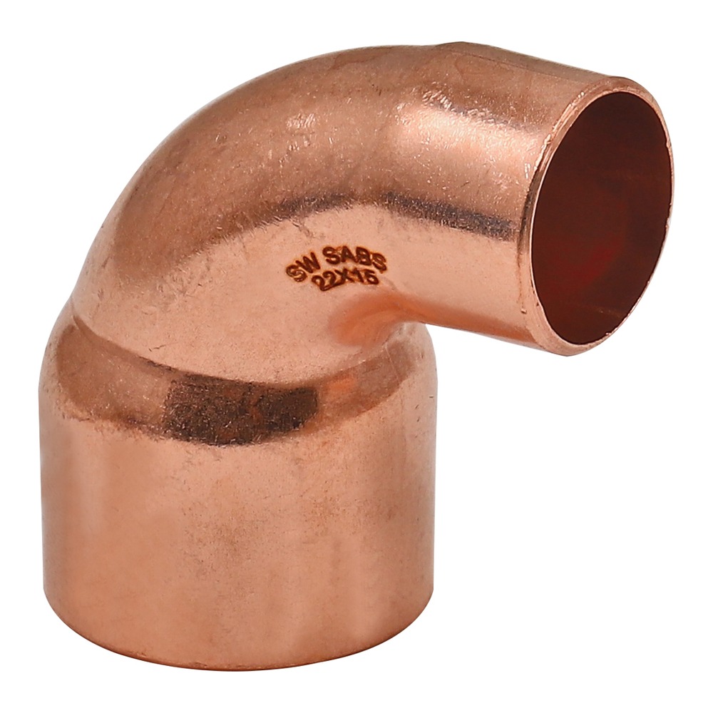 KonstruktIt Copper Capillary Reducing Elbow 22 x 15mm, 90°