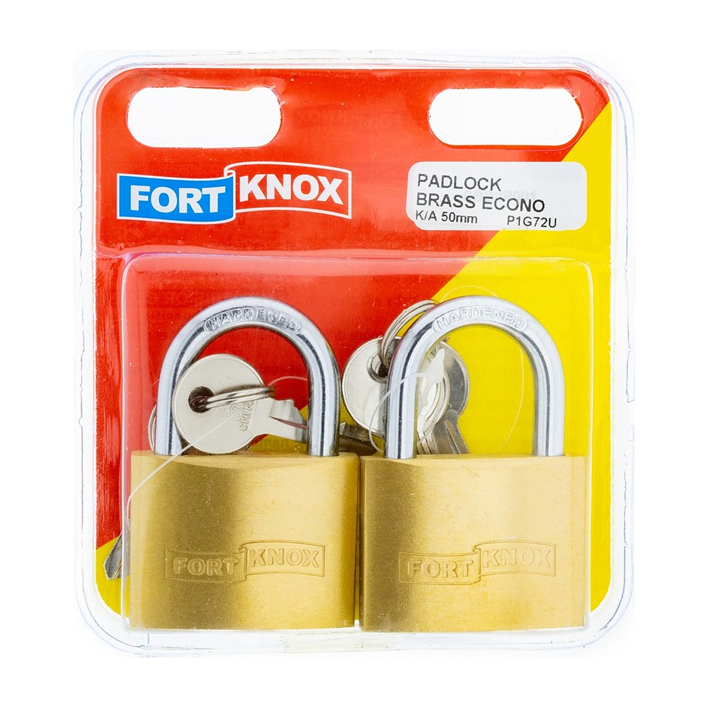 Fort Knox Brass Econo Padlock 50mm