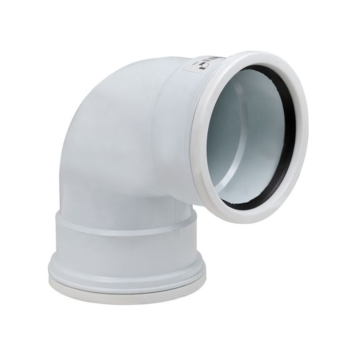 KonstruktIt PVC Soil &amp; Vent Bend 110mm x 90°, Plain