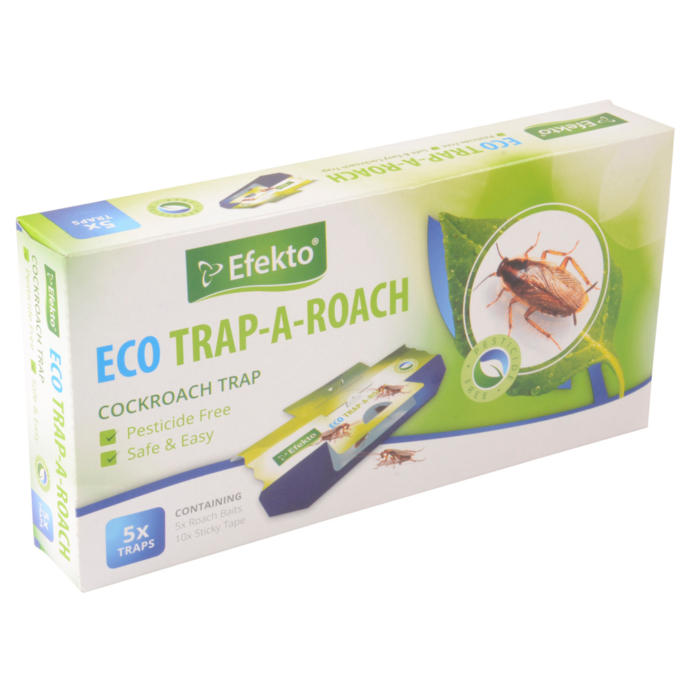Efekto Eco Trap-A-Roach Cockroach Traps – 5 Pack