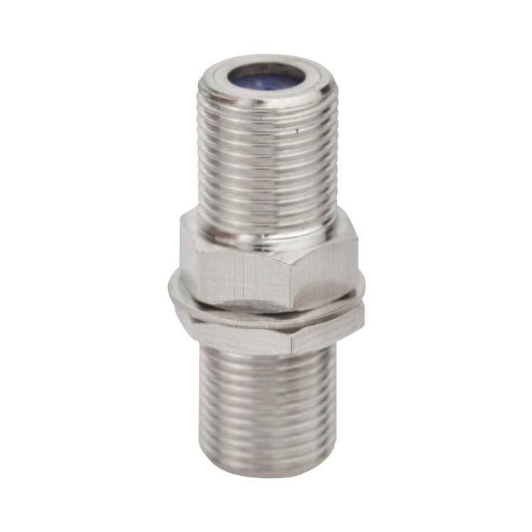 KonstruktIt TV F-Type Bulkhead Joiner, Female x Female, with Nuts