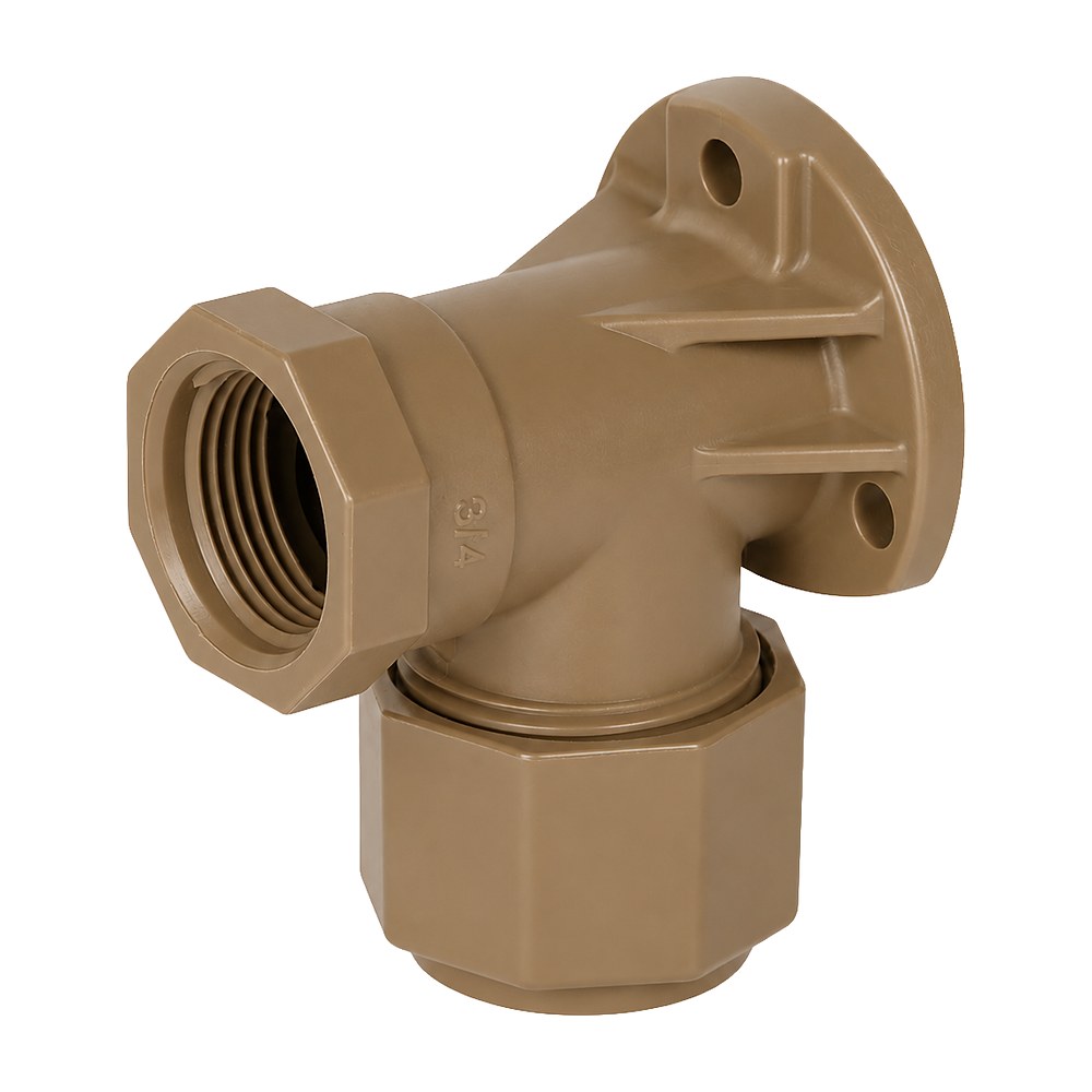 Unitwist Wallplate Elbow FxC ¾" x 22mm