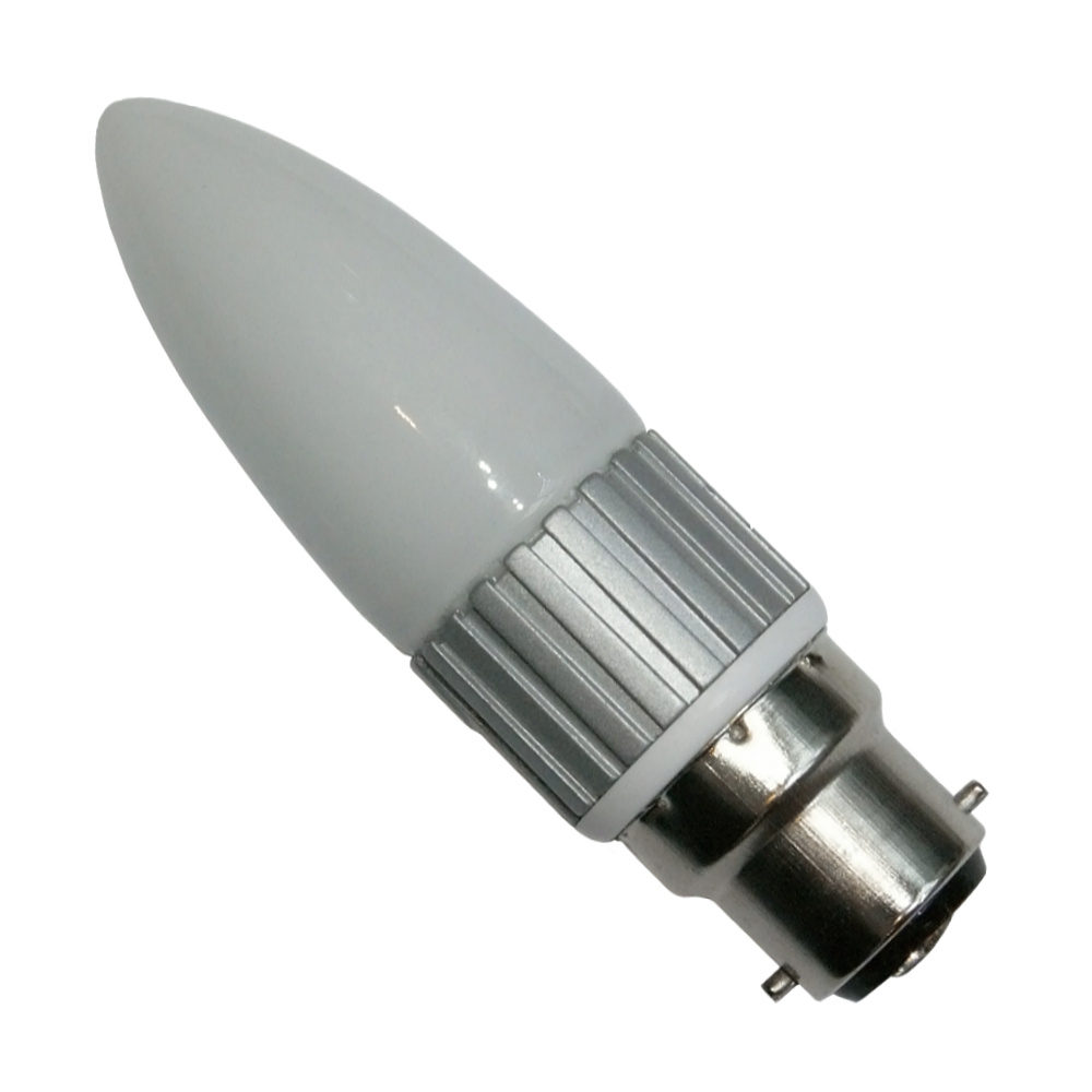 Flash Eco LED Candle Lamp 3W B22 Opal, Daylight