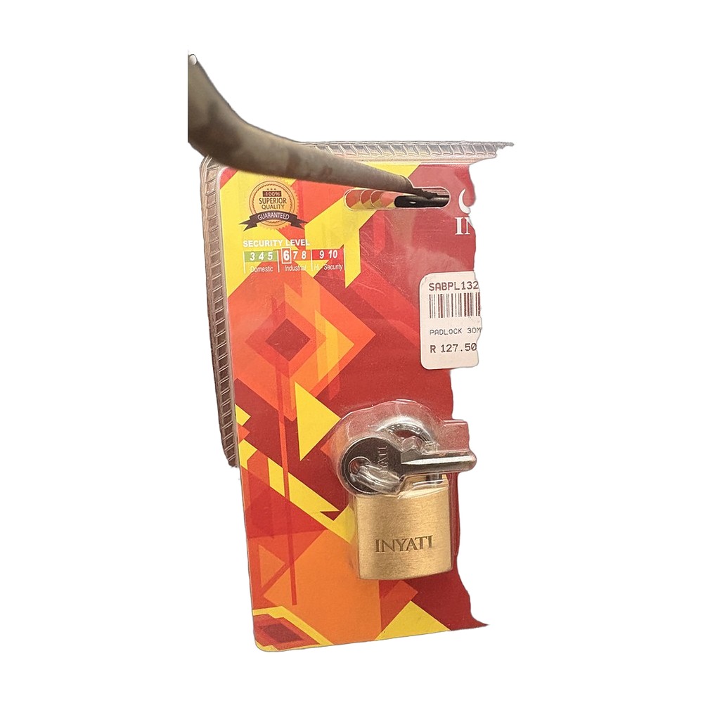 Inyati Padlock Brass 30mm
