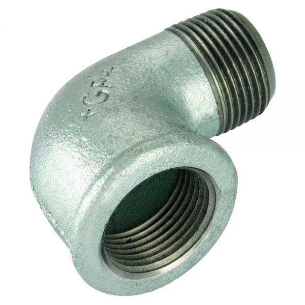 KonstruktIt Galvanised Elbow 90°, Male x Female