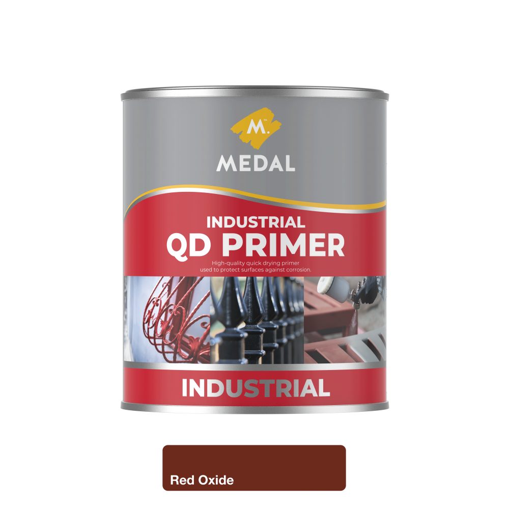 Medal QD Industrial Primer, Red Oxide – 1L