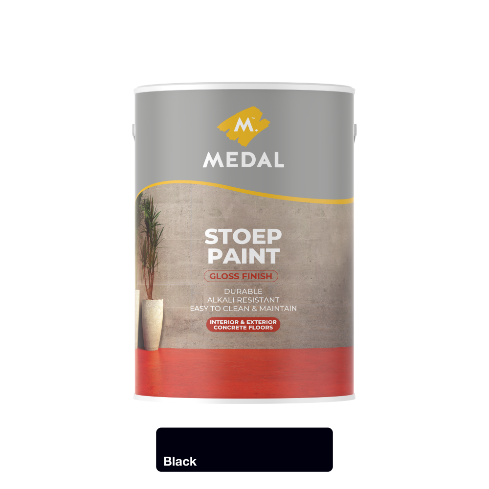 Medal Stoep Paint, Black – 5L