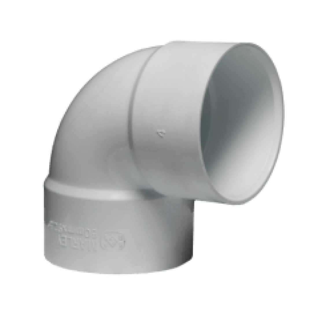PVC S&V Bend 50mm x 90°, Plain