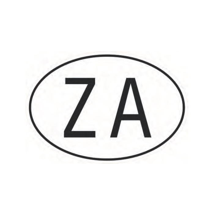 South Africa ZA Emblem Magnet